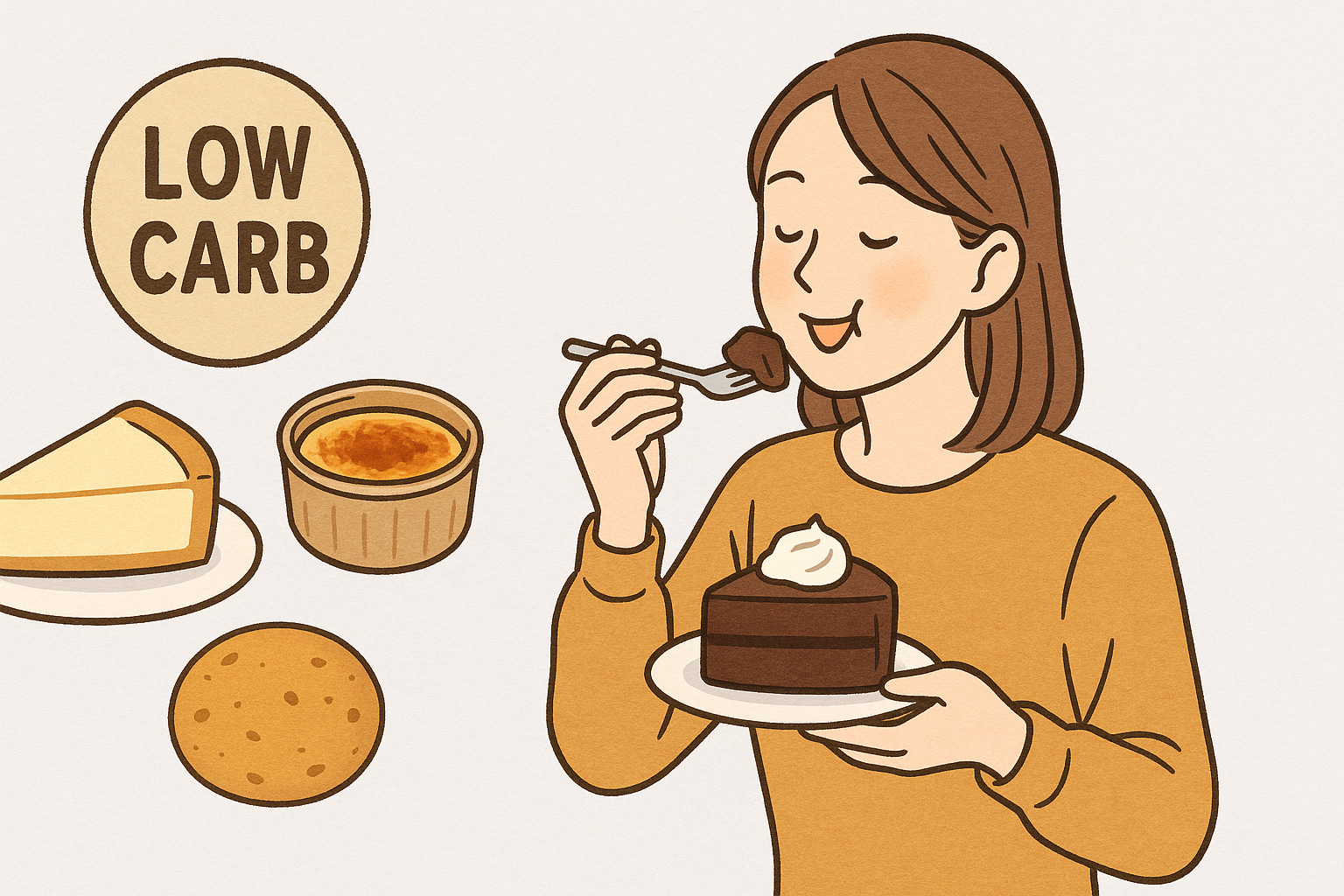 もう我慢しない！【低糖質スイーツ完全ガイド】罪悪感ゼロで楽しむ、簡単手作りレシピを徹底解説！