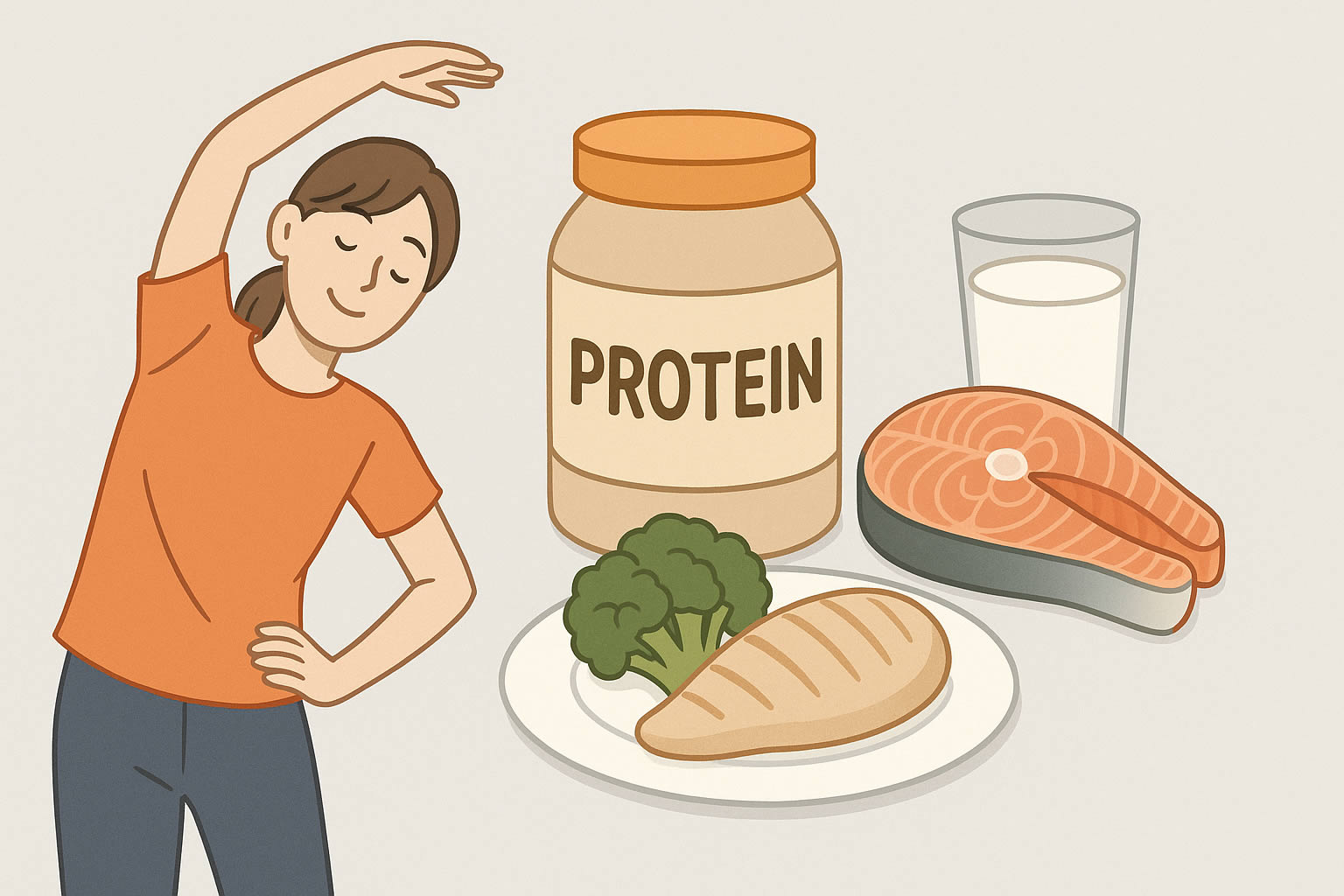 ラジオ体操だけで痩せた？＋たんぱく質生活で拓く、無理なく健康的なダイエットの新常識